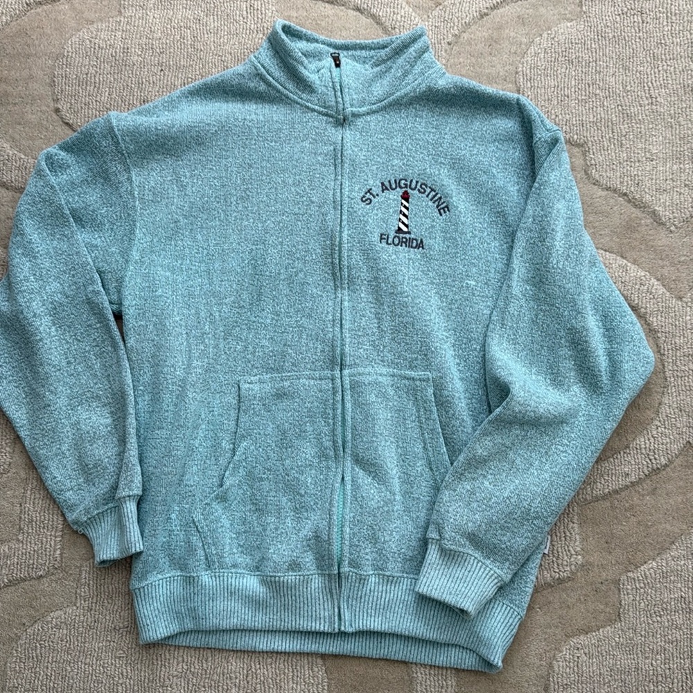 St Augustine zip collar sweatshirt